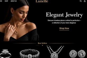 design jewelry shopify store jewelry website necklace wristwatch earrings store