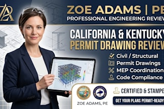 do civil structural engineering review for permit in california, kentucky