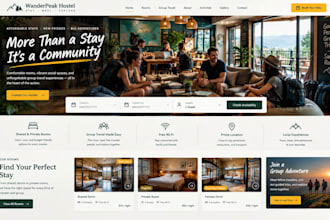 design squarespace hostel website backpacker lodge website group travel site