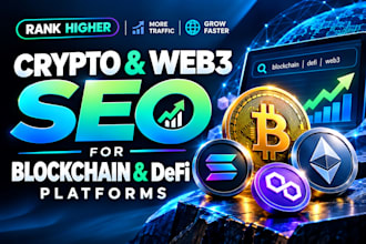 crypto and web3 SEO for blockchain and defi platforms
