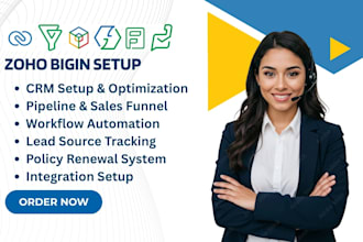 automate ai zoho bigin crm, zoho crm, zoho one, zoho flow, zoho forms zoho desk