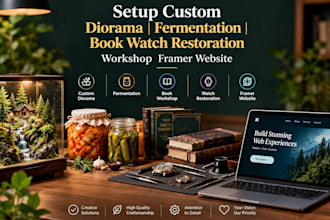 setup custom diorama fermentation book watch restoration workshop framer website