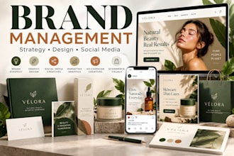 manage your brand, marketing creatives and social media