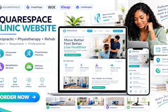 squarespace chiropractor clinic medical rehab service physiotherapy website