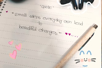 provide neat and clean handwritten notes