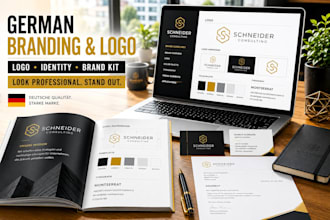 create a full done for you professional german branding and logo package