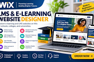 design lms website, elearning website, school website, education website