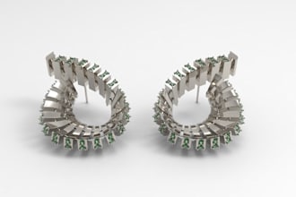 create jewelry design and photorealistic jewelry rendering