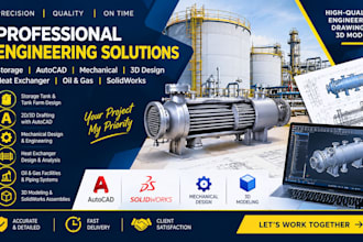 do mechanical, isometric, oil and gas, technical drawings, solidworks
