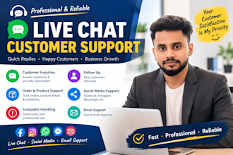 provide professional live chat and customer support