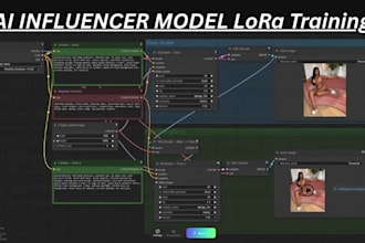 train a custom lora for your ai influencer model with comfyui and flux