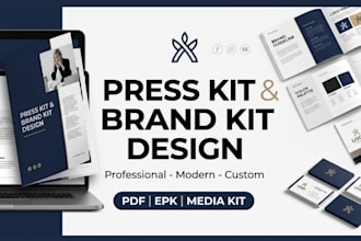 brand press kit design media kit design epk design brand guidelines cover design