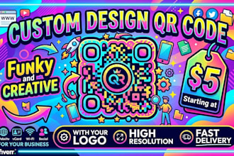 create custom design qr code with your logo
