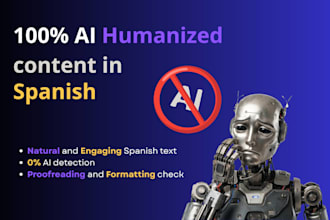 transform your robotic ai text into engaging spanish content