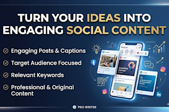 social media content writing