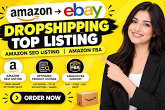 do amazon to ebay dropshipping top listing, amazon seo listing, amazon fba
