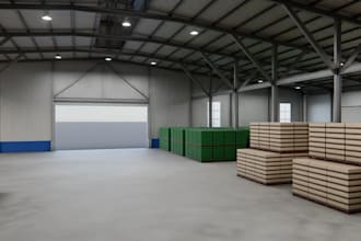 design 2d 3d factory workshop warehouse industrial building manufacture company