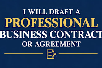 draft a professional business contract or agreement