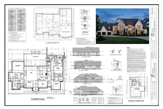 city permit blueprints architect, 2d floor plans, house