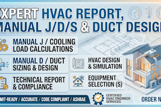 hvac report cooling load calculation manual j duct design