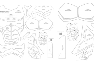 create custom cosplay sewing patterns and printable PDF costume patterns
