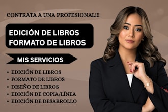 hacer edicion de libros, diseno de maquetacion, y formato de libros para kindle