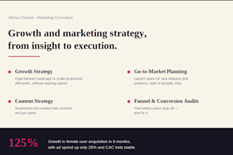 be your marketing consultant for growth strategy