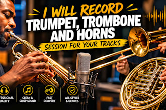 record professional trumpet trombone and horn sessions for your tracks