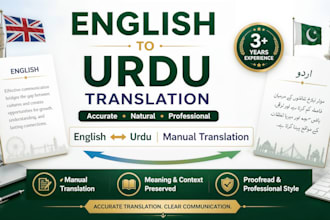 english to urdu manual translation