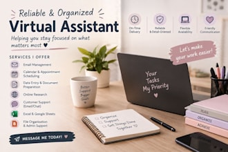 be your virtual assistant for administrative tasks