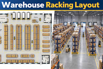 design warehouse racking layout plan industrial storage optimization drawings