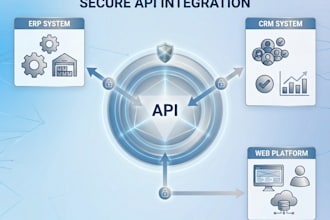 develop secure API integrations for erp and CRM systems
