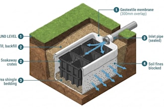 do bre 365 soakaway calculation, drainage systems design and percolation tests