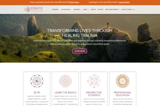 design wix somatic therapy website therapy website counseling website
