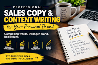 do sales copy and content writing for your personal