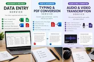 do accurate data entry typing and transcription