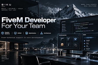 join your fivem server team as a dedicated developer