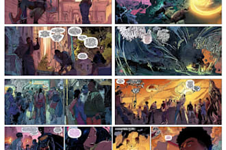 create comic book pages in any art style