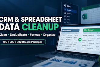 clean deduplicate and organize your CRM or spreadsheet data