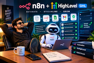 build n8n and ghl automation workflows for your business