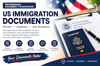 organize US immigration documents, forms, and uscis supporting paperwork