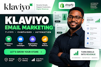 setup klaviyo email marketing flows automation shopify campaign omnisends expert