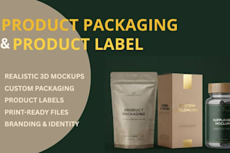 design product packaging, mylar box packaging and product labels