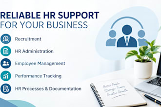 manage HR operations, recruitment, kpis and HR systems