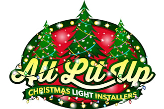 design modern christmas light logo for your business