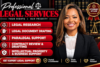 provide professional paralegal services, legal research and contract drafting