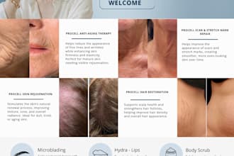design a professional beauty and wellness brochure