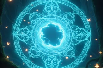 design a magical fantasy book cover