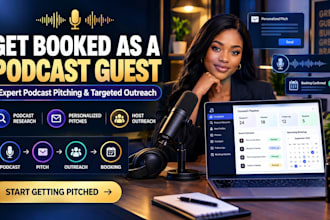 get you booked as a podcast guest with expert podcast pitching