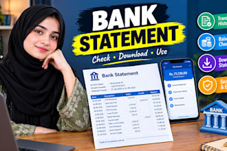 work on your bank statements